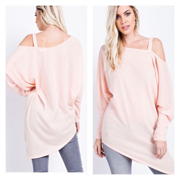 DOLMAN SLEEVE TOP ASYMMETRIC HEM. - Picture 2 of 3